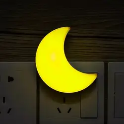Датчик управления светодиодный ночник США ЕС вилка мини Луна спальня лампа для детского подарка романтические красочные огни