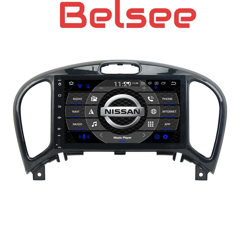 

Belsee Octa Core PX5 Ram 4GB Rom 32GB Android 8.0 Car Radio Head Unit Audio GPS Navigation Multimedia for Nissan Juke 2004-2018