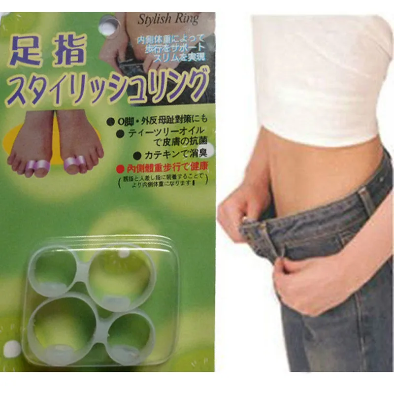 10Pair Slimming Silicone Foot Care Magnetic Toe Ring Spa Foot Fitness Massager Fat Burner Weight Loss Health Care Products