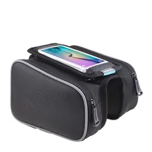 Q1062 Bicycle Bags Riding equipment bike bag Saddle bag touch screen mobile phone bag