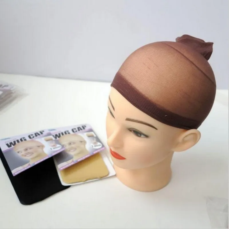 

10pcs Black Brown Blonde Color Deluxe Wig Cap Stretchable Elastic Hair Net Snood Nylon Stretch Mesh for Making Wig Weaving Cap