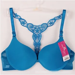 Fashion Women Bra Front Closure Sexy Lace Racer Back Smooth Surface Push Up Underwear Lingerie Sujetador Red Black Purple bras