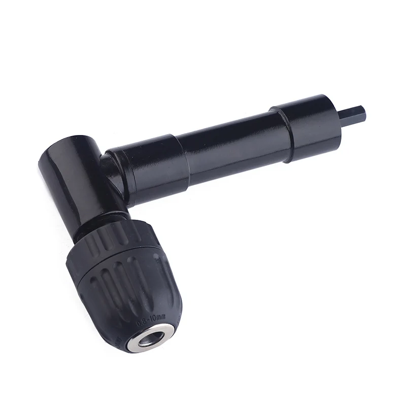 

90 Degree Right Angle Keyless Chuck Impact Drill Adapter Electric Power Cordless Drill Attachment Angle Adaptor MAX/ 25N*m