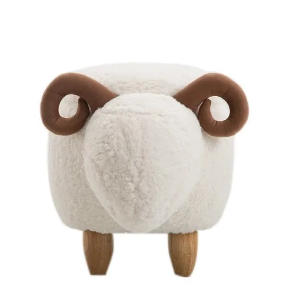 Табурет для хранения овец табурет для ног с животным пуфиком/мягкое сиденье с яркими очаровательными животными-как особенности табурет