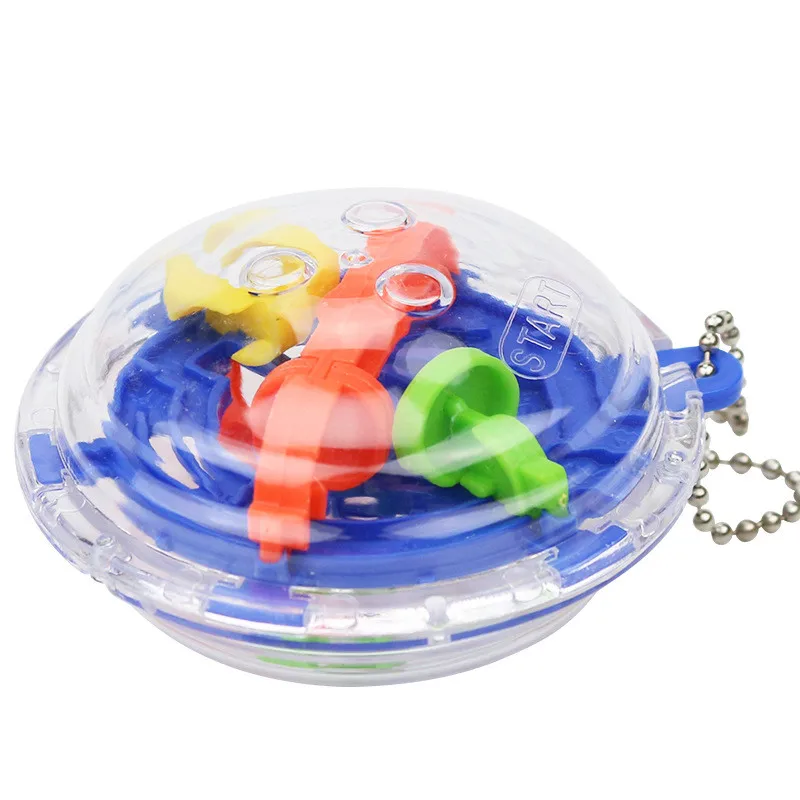 3D Мини Волшебный, интеллектуальный лабиринт мяч баланс барьер игра-головоломка телефон Аксессуары мозг тизер игрушки для детей анти