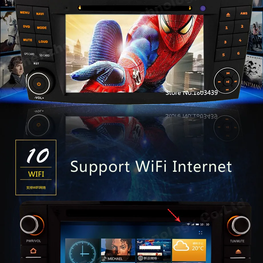 Excellent 7" Android 7.1 Car DVD Multimedia player radio Stereo for Benz W203 S203 C180 C200 C220 C230 C240 C270 C280 C300 C320 C350 C32 18