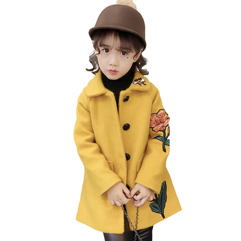 

Girl's woollen coat autumn and winter 2017 new baby boy han version of the princess extra thick winter