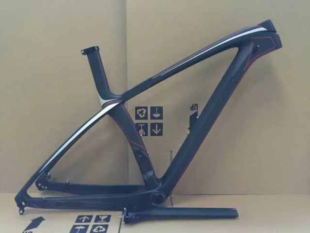 Cheap 27.5er T800 mountain carbon frame mtb frame set superlight 15.5/17/18.5/20 height mtb bike frameset free shipping