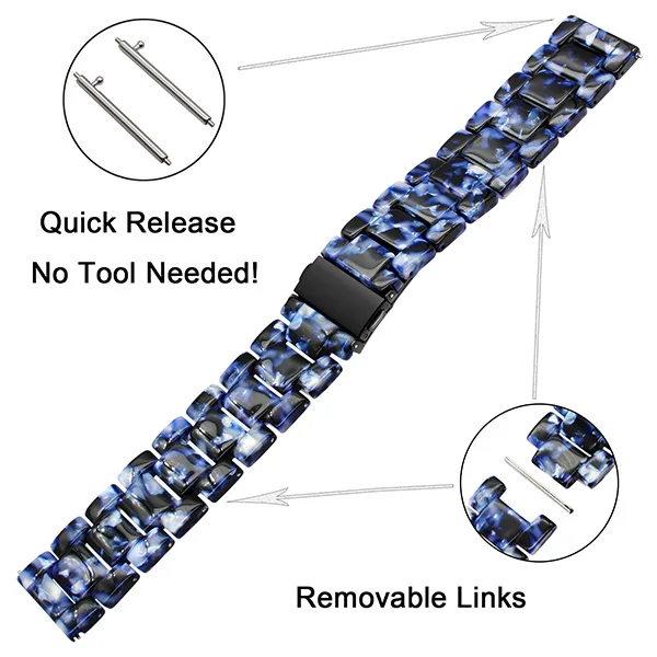20 мм 22 мм полимерный ремешок для часов Ticwatch Pro/1 46 мм/2 42 мм/E Quick Release Watch Band сталь застежка ремешок резиновый ремень браслет