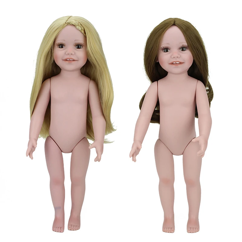 NPKDOLL, силиконовая кукла для новорожденного, 45 см, мягкая, виниловая, голая, ручная работа, кукла, Реалистичная, обнаженная, кукла для детей, подарки на день рождения
