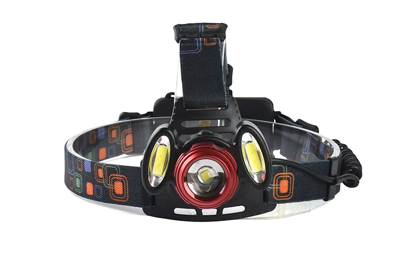 Litwod Z202305 XM-L T6+2*COB LED Headlamp head Lamp light use 2*18650 battery 5000 lumen fishing lamp head flashlight