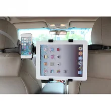 2 в 1 Универсальный Автомобильный планшет держатель для телефона и ПК стойка на 360 градусов на заднее сиденье подголовник Кронштейн для iPad мобильного телефона
