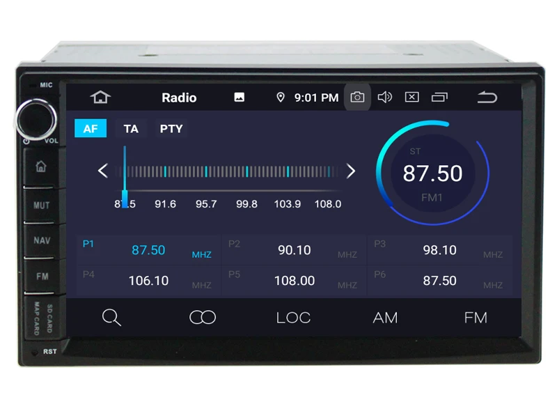 Perfect New Android 9.0 Car GPS Android Multimedia Navigation Universal for Nissan Built-in WiFi BT DVD/CD Player Support DVR TPMS Cam 5