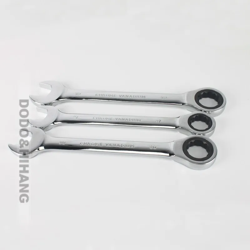 panners  the key combination ratchet wrench spanners metric auto repair hand tools Chrome Vanadium gear chave catraca (2)