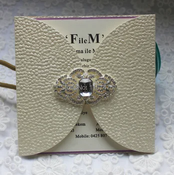 

HI7006 - Luxurious Beige Wedding Cards Light Gold Invitation Cards Wedding Invitation Cards In Champagne Color