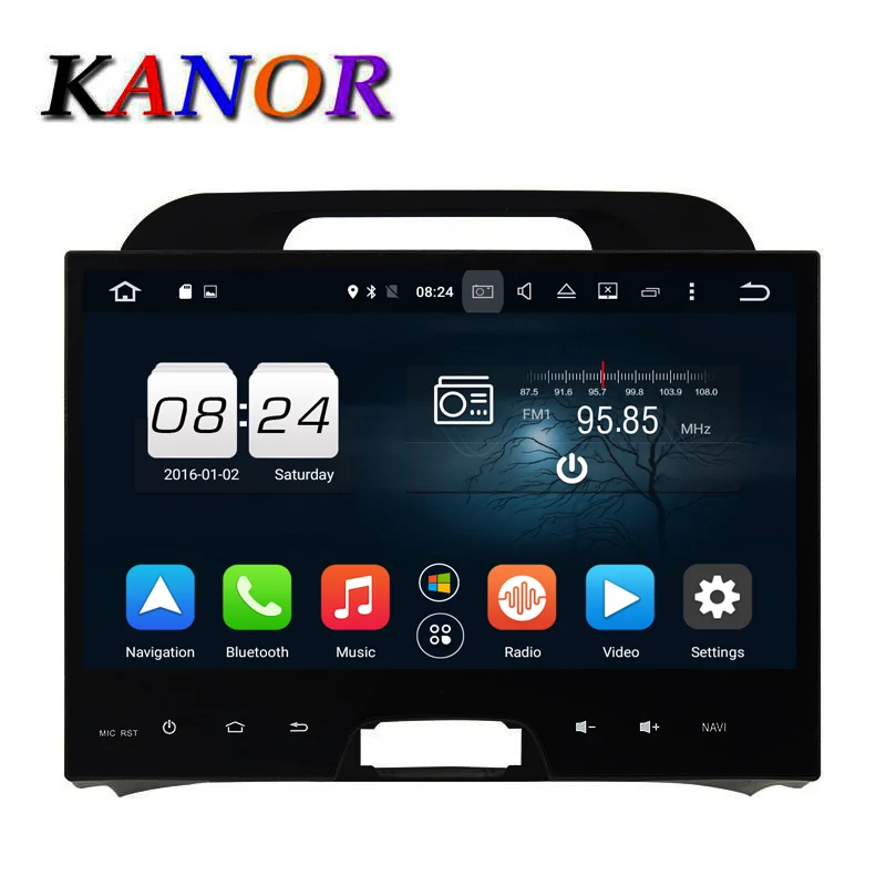 KANOR Android 6 0 car gps navigator for KIA Sportage 2010 2011 2012 2013 car pc