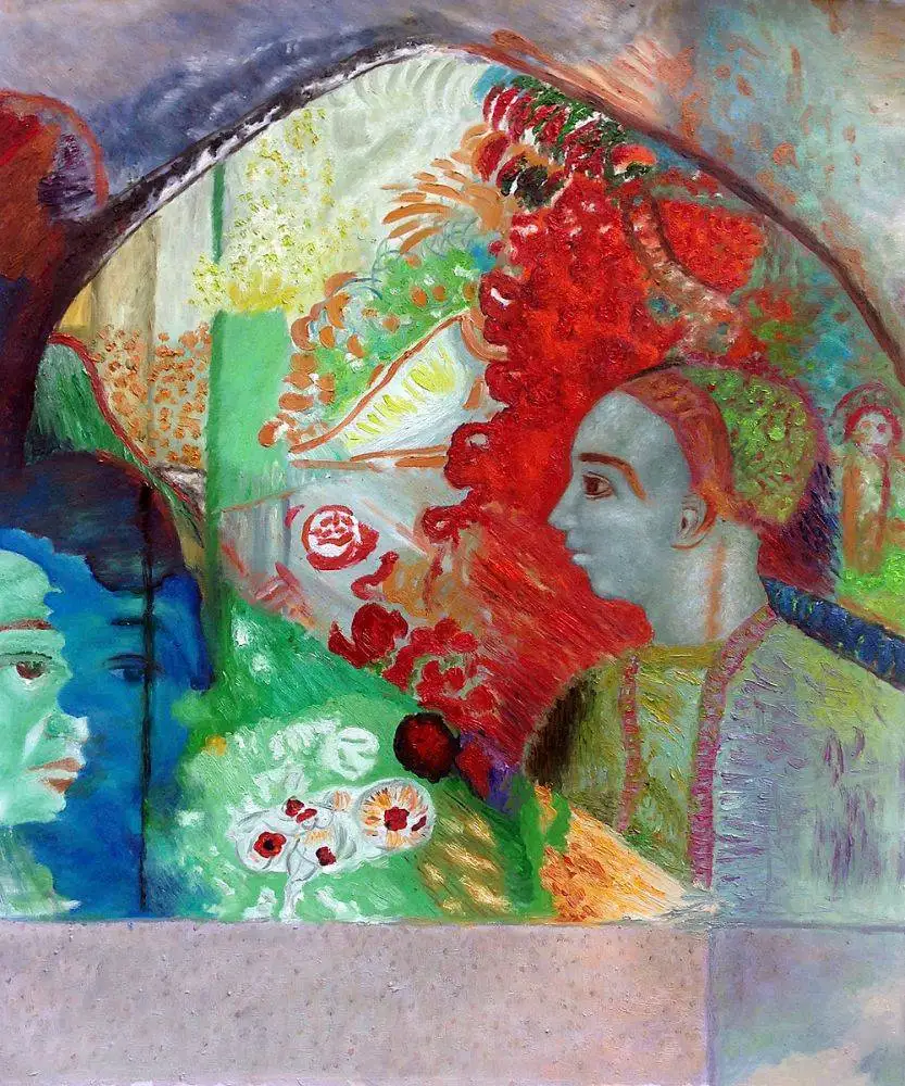 Hand Painted Home Decor Canvas Oil Painting The Dream by Odilon Redon