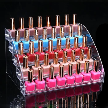 

5 Tiers Cosmetic Makeup Nail Polish Varnish Display Stand Rack Holder Booking Jewelry Acrylic Packaging Organizer Storage Box