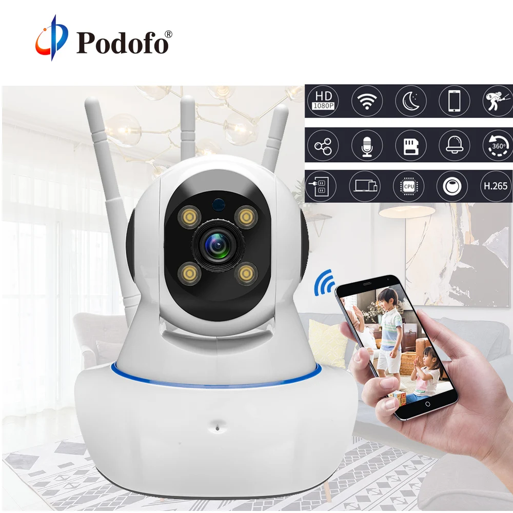 720P 1MP HD WiFi Wireless Home Security IP Camera Night Vision Two Way Audio P2P