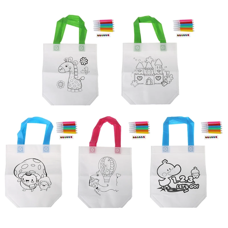 

OOTDTY Toys Accessory DIY Drawing Craft Color Bag Educational Drawing Toys With Safe Water Pen