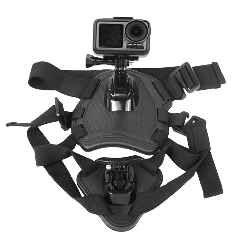 

New Adjustable Dog Chest Harness Pet Elastic Back Strap Mount for DJI OSMO Action Camera DOM668