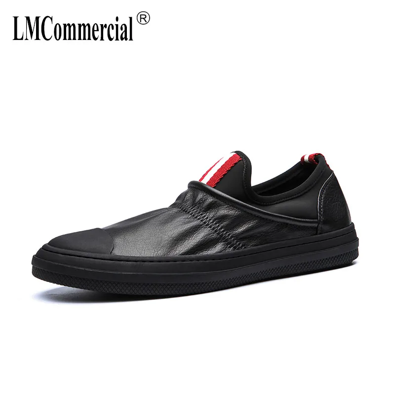 

spring autumn summer new all-match youth men's flat shoes all-match cowhide British retro men casual shoes Leisure shoes male