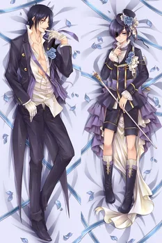 

Japanese Anime sebastian michaelis black butler Otaku Waifu Dakimakura Hugging Body Pillow Cover Case Decorative Pillowcases