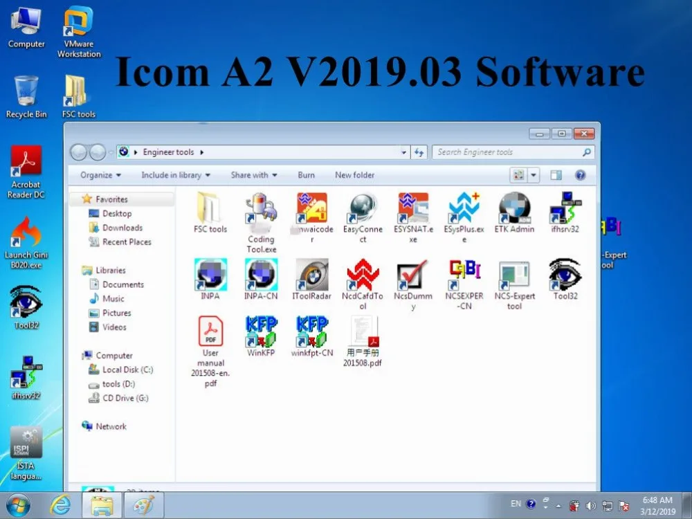 2019 03 V для BMW ICOM A2 b c программное обеспечение ISTA D 4 15 P3.66 в 500 Гб hdd мульти языки с CF19