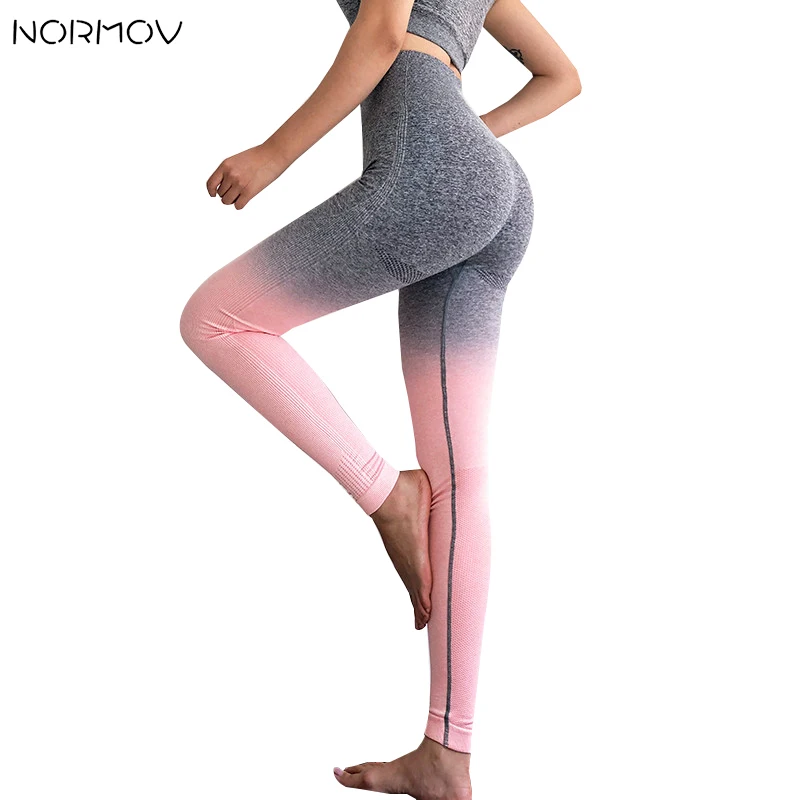 NORMOV Бесшовные женские леггинсы с высокой талией, штаны для йоги, тренировочные леггинсы для спортзала, женские спортивные Леггинсы для йоги, фитнеса