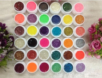 

High Quality 36PCS Nail Art Glitter UV Gel Nail Polish Nail UV color gel kit vernis semi permanent esmaltes permanentes de uv