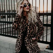 Thicken Leopard Women Jacket Faux Fur Coat Women Slim Casual Luipaard Fur Jackets Female Harajuku Women Coats and Jackets