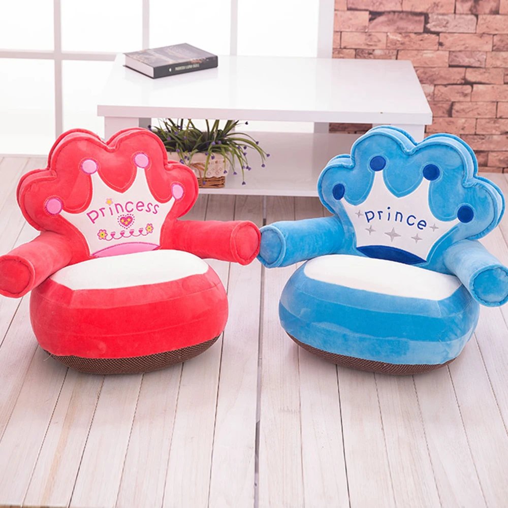 Only Cover NO Filling Baby Sofa Cushion Feeding Kids Cartoon Soft Crown Bear Chair Children Cheap Puff Seat Skin Cover Sofa Only Cover NO Filling Baby Sofa Cushion Feeding Kids Cartoon Soft Crown Bear Chair Children Cheap Puff Seat Skin Cover Sofa