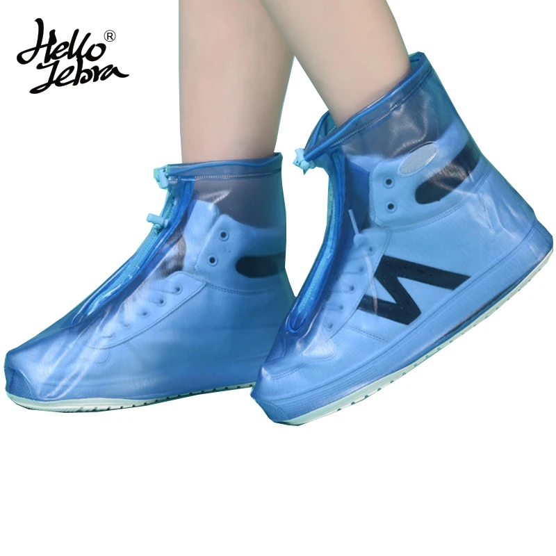 Hellozebra nuevo mujeres lluvia Zapatos cubre botines plana Hellozebra nuevo mujeres lluvia Zapatos cubre botines plana