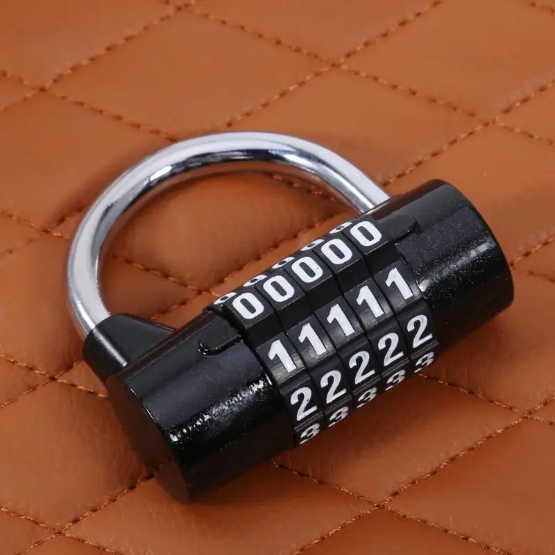 5 цифр циферблат Комбинации кодовый номер замок для Чемодан мешок с застежкой-молнией рюкзак чемодан с выдвижными ящиками для защиты от краж