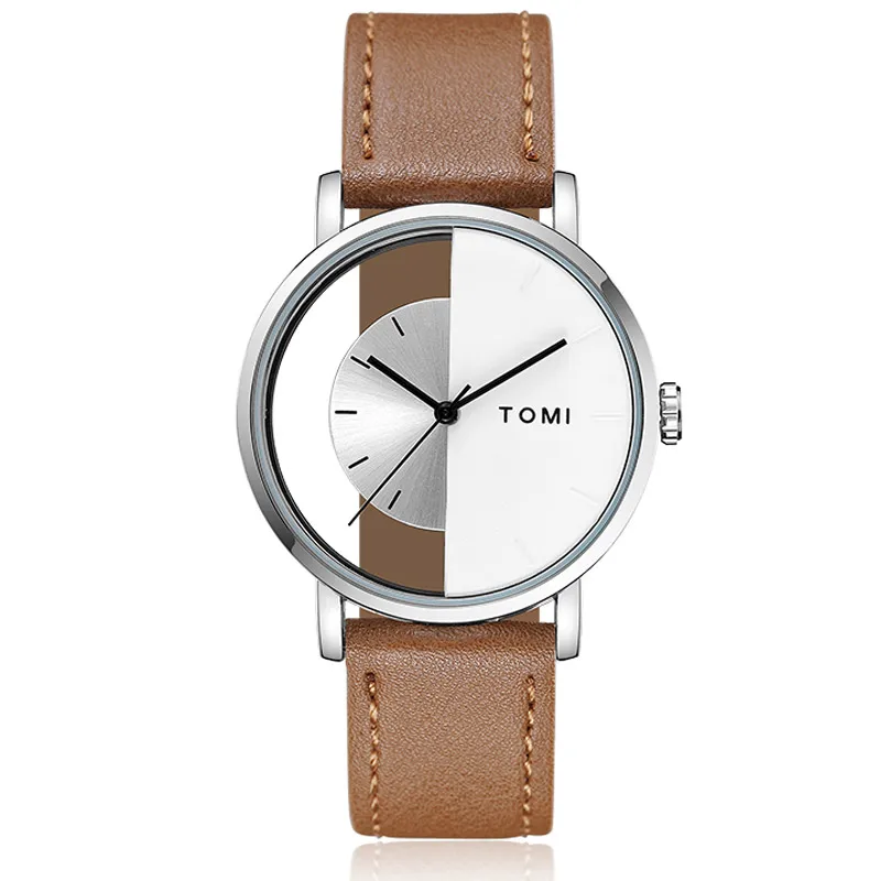

Translucent Unique Watch Creative Sports Wristwatch For Men Women Novelty Leather Lover Couple Watch Quartz-watch Boyfriend Gift