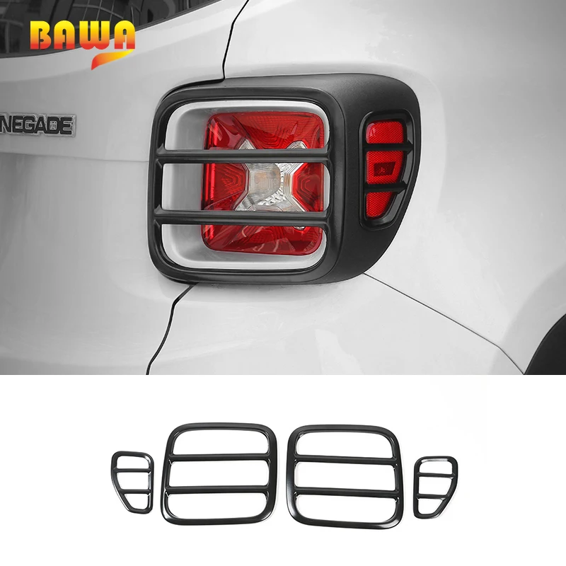 Капоты ламп BAWA для Jeep Renegade 2016-2017 металлический задний фонарь защитная крышка