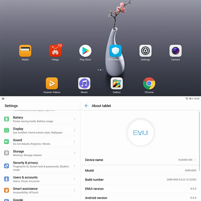 Оригинальный huawei Mediapad M5 4 Гб 64 wifi планшетный ПК Kirin 960 Восьмиядерный 10 8 дюймов Android 0