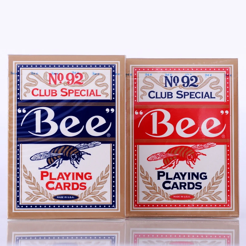 Goede 1 Deck USA Originele Bee Speelkaarten NO.1 92 Club Speciale Poker Ohio 2009 Editie Deck Card Mgaic Trucs Magic prop