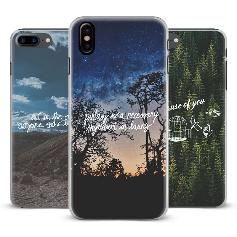 

Nature song lyrics music quotes Coque Phone Case Cover Shell For Apple iPhone 5 5s Se 6 6Plus 6s 6sPlus 7 7Plus 8 8Plus X