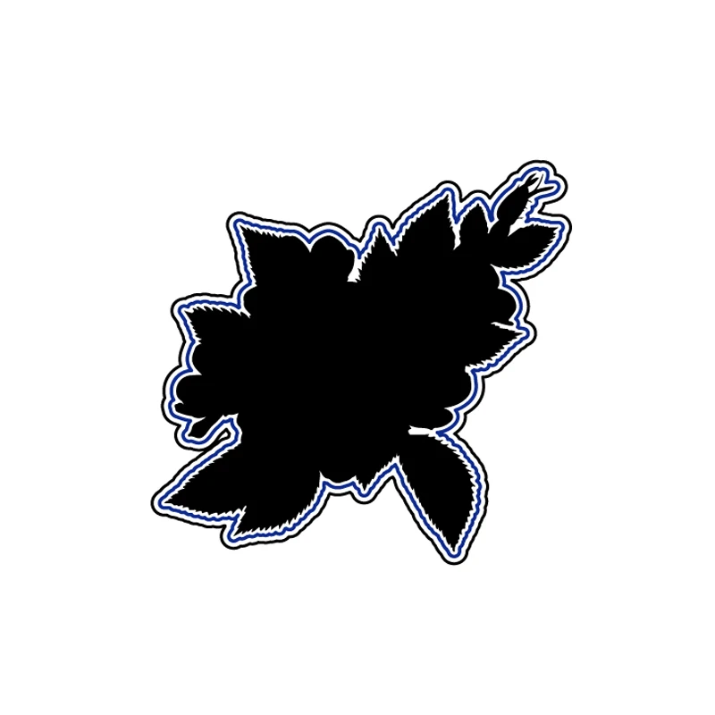 

AZSG Youth flower language Clear Stamps Cutting Dies Set for DIY Scrapbooking/photo Album Decorative Craft