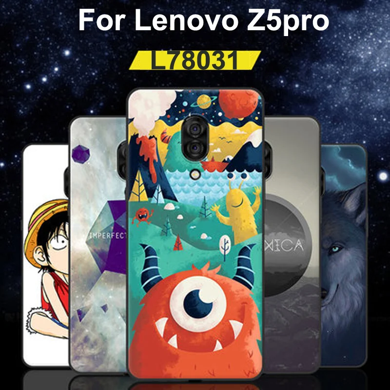 Чехол с рисунком для Lenovo Z5 Pro L78031 тонкий Ударопрочный силиконовый чехол накладка