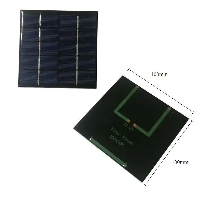 

ALLMEJORES Solar panel 5V 240ma 1.2W Polycrystalline silicon for diy solar charger power supply 2pcs/Lot