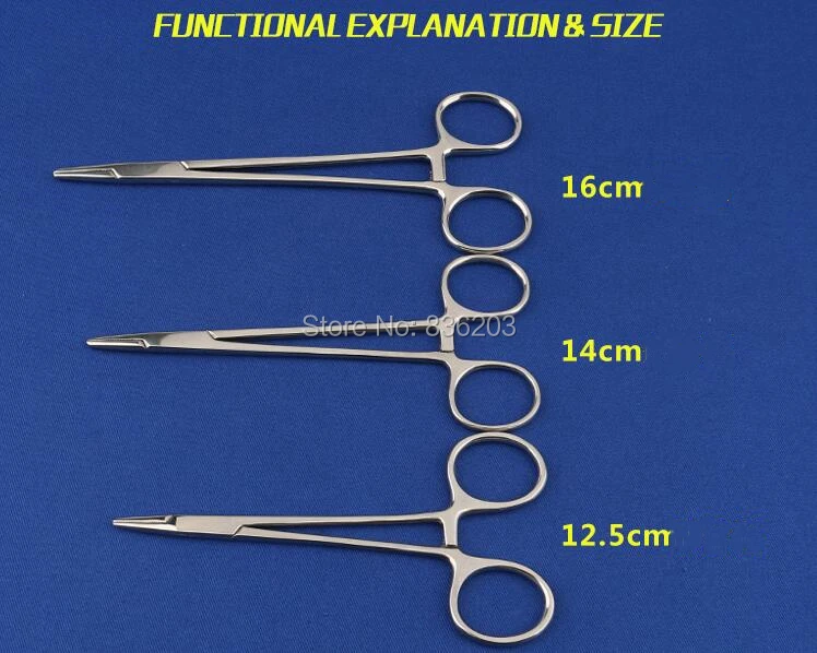 Высокая нержавеющая сталь Иглодержатель рассекающий диссекационный psychology медицинский анатомический хирургический анатомический травматический