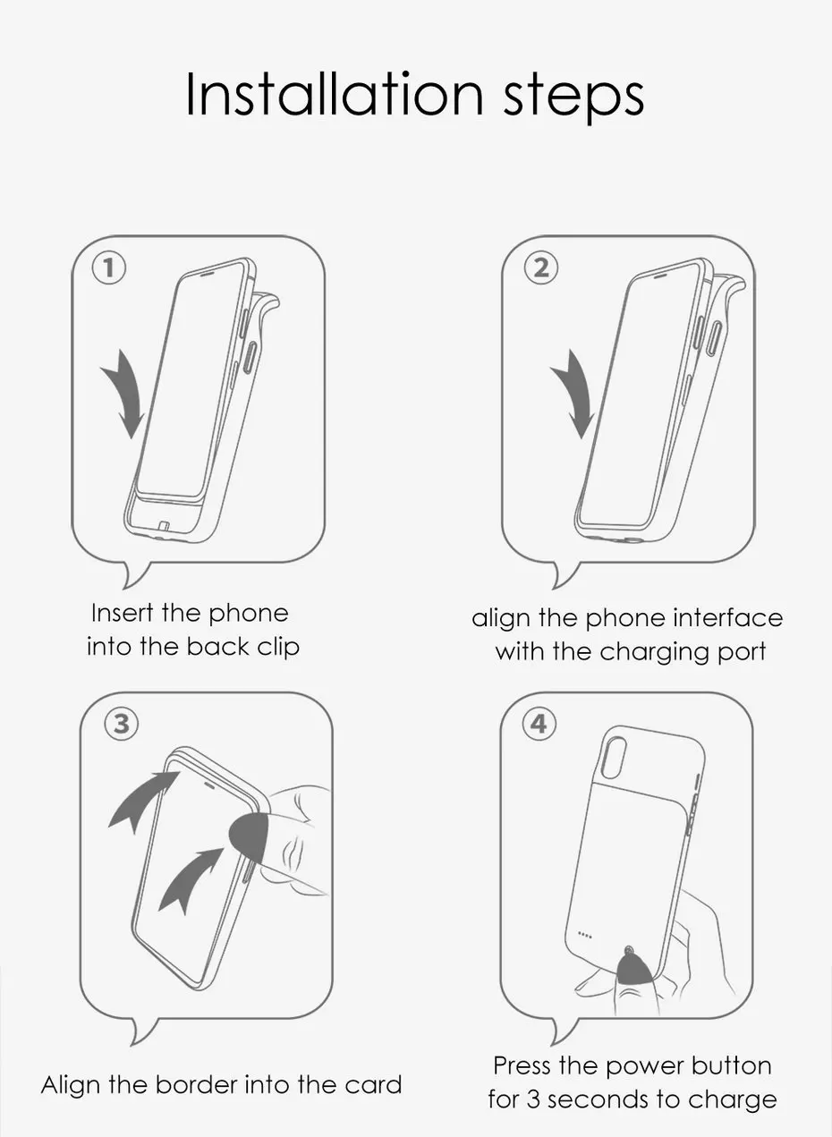 Mcdodo Battery Charger Cases for iPhone X 3200mAh Power Bank Case Ultra thin External Pack Backup Listen Music charger case (14)