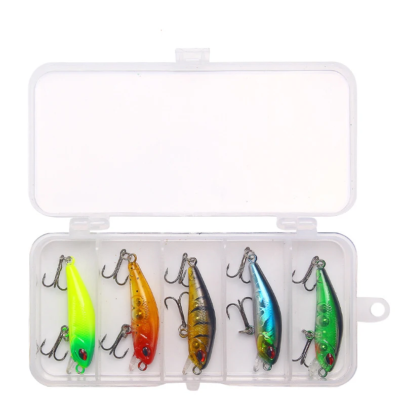 5 шт./компл. жесткая рыболовная приманка Pesca Crank Bait Япония дизайн мини воблеры