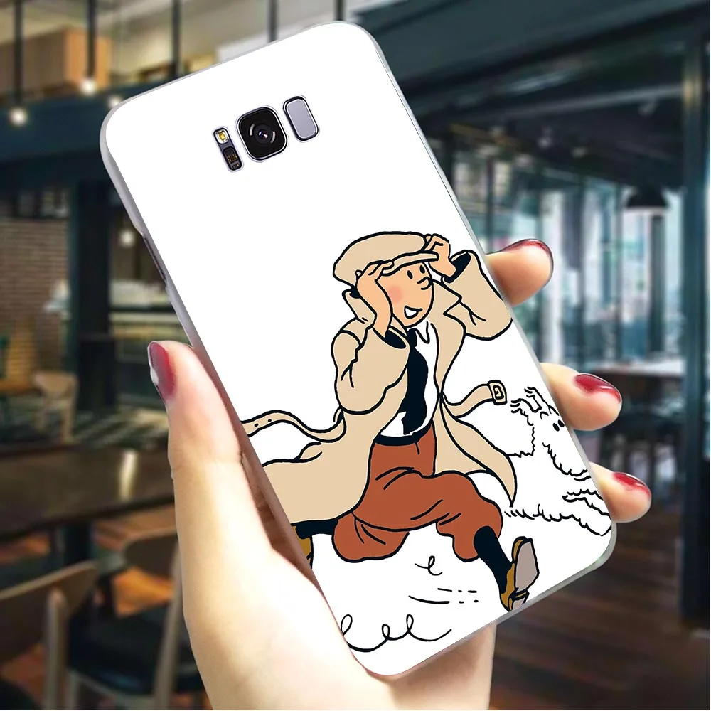 

Plastic Cover for Samsung M30 The Adventures of Tintin Case for Note 8 9 Covers Galaxy S10e M10 M20 S7 Edge S6 S8 S9 Plus S10 8