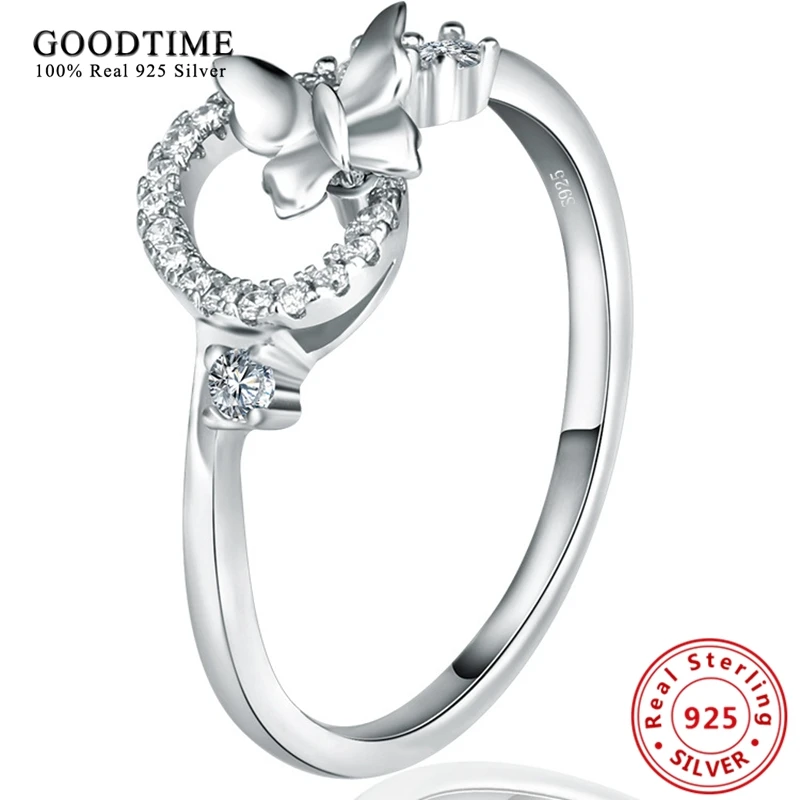 

Женское кольцо из серебра 925 пробы, с фианитом