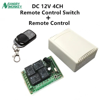 

433Mhz Universal Wireless Remote Control Switch DC12V 4CH relay Receiver Module and RF Transmitter 433 Mhz Remote Controls