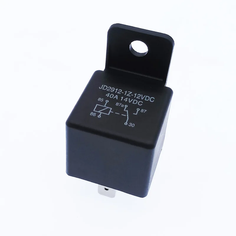 40A автомобильное реле JD2912 4 Pin 5 Pin DC 12V 24V 36V 48V с монтажным отверстием мощность катушки 1,8 W Автомобильное устройство управления