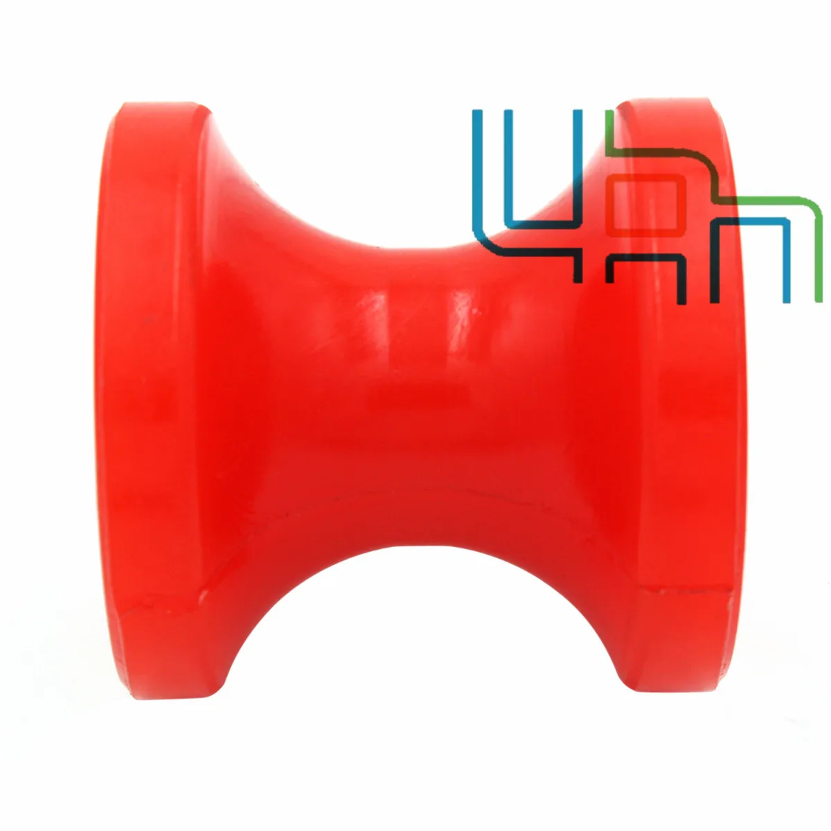 

3" Inch Polyurethane Bow Stop Roller 1/2" Shaft Boat Trailer